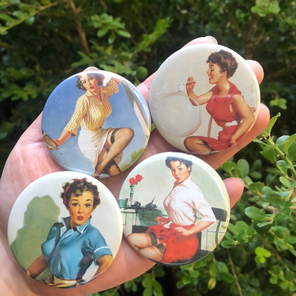 Pin up girl pins